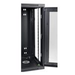 Tripp Lite Gabinete Smartrack 18U, bajo perfil, para instalación en pared, con ventana de acrílico y parte posterior con bisagras. SKU: SRW18USG