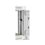 Gabinete Tripp Lite SmartRack 6U de bajo perfil en color blanco, con ajuste de profundidad y ventana de acrílico transparente. SKU: SRW6UWG