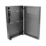 Gabinete Tripp Lite SRWF2U36 de 2U, bajo perfil, profundidad de switch, instalación vertical en pared, SKU SRWF2U36.