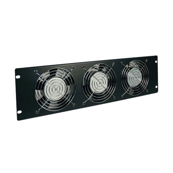 Tripp Lite Panel de Ventilador de 3U, 208-240V (3 ventiladores de alto rendimiento; 315 CFM; alimentación C14.) 1 Tripp Lite Panel de Ventilador de 3U con tres ventiladores
