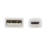 Tripp Lite U050AB-006-WH cable antibacteriano USB A a USB Micro B, USB 2.0, blanco, 1.83 metros, SKU U050AB-006-WH