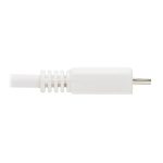 Tripp Lite U050AB-006-WH cable antibacteriano USB A a USB Micro B, USB 2.0, blanco, 1.83 metros, SKU U050AB-006-WH