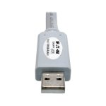 Cable Tripp Lite U209-006-RJ45-X de 1.83 metros en color gris, tipo rollover USB-A a RJ45 serial compatible con Cisco, velocidad 250 Kbps