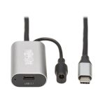 Tripp Lite U330-05M-C2C, cable de extensión activa USB-C a USB-C, USB 3.1 Gen 1, 5 metros [16 pies], solo datos