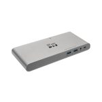 Tripp Lite U442-DOCK4-INT base para portátil y replicador de puertos, con conectividad alámbrica USB 3.2 Gen 2 Type-C en color gris, SKU U442-DOCK4-INT