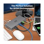 Tripp Lite U442-DOCK4-INT base para portátil y replicador de puertos, con conectividad alámbrica USB 3.2 Gen 2 Type-C en color gris, SKU U442-DOCK4-INT