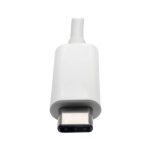 Adaptador multipuerto Tripp Lite U444-06N-DGU-C USB-C con DVI, puerto USB-A, GbE y carga PD, blanco