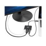 Adaptador Tripp Lite U444-06N-H4UB-C para convertir USB-C a HDMI 4K, con puerto USB-A y carga Power Delivery, color negro.
