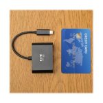 Adaptador Tripp Lite U444-06N-H4UB-C para convertir USB-C a HDMI 4K, con puerto USB-A y carga Power Delivery, color negro.