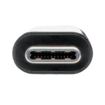 Adaptador Tripp Lite U444-06N-H4UB-C para convertir USB-C a HDMI 4K, con puerto USB-A y carga Power Delivery, color negro.