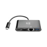 Tripp Lite U444-06N-HGUB-C base para portátil y replicador de puertos USB 3.2 Gen 2 Type-C en color Negro, SKU: U444-06N-HGUB-C
