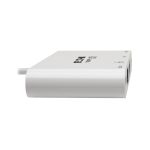 Adaptador Tripp Lite U444-06N-HV4GU USB 3.1 Gen 1 USB-C blanco con HDMI 4K, VGA, USB-A y Gigabit Ethernet