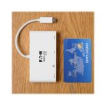 Adaptador Tripp Lite U444-06N-HV4GU USB 3.1 Gen 1 USB-C blanco con HDMI 4K, VGA, USB-A y Gigabit Ethernet