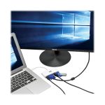 Adaptador multipuerto Tripp Lite U444-06N-VGU-C con conectividad USB-C, VGA, USB-A, GbE y carga PD, en color blanco