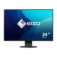 Monitor EIZO FlexScan EV2456-BK con pantalla LED de 24.1 pulgadas, resolución de 1920 x 1200 Pixeles, color negro y SKU EV2456-BK