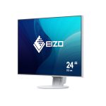 Monitor EIZO FlexScan EV2456-WT LED de 24.1 pulgadas con resolución 1920 x 1200 Pixeles (WUXGA), color blanco, EV2456-WT