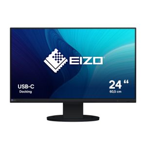 Monitor EIZO FlexScan EV2480-BK con pantalla LED de 23.8 pulgadas, resolución 1920x1080 Pixeles, Full HD, en color negro, EV2480-BK