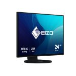 Monitor EIZO FlexScan EV2495-BK de 24.1 pulgadas con resolución WUXGA 1920 x 1200 y diseño en color negro. Modelo EV2495-BK.