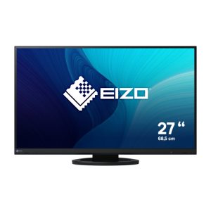 EIZO FlexScan EV2760-BK LED display de 68,6 cm (27 pulgadas) con resolución de 2560 x 1440 Pixeles Quad HD en negro, modelo EV2760-BK