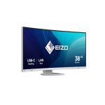 EIZO FlexScan EV3895-WT LED display de 95,2 cm (37.5 pulgadas) con resolución 3840 x 1600 Pixeles UltraWide Quad HD+ en color blanco, ideal para multitareas y uso profesional. Modelo EV3895-WT