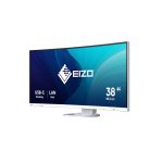 EIZO FlexScan EV3895-WT LED display de 95,2 cm (37.5 pulgadas) con resolución 3840 x 1600 Pixeles UltraWide Quad HD+ en color blanco, ideal para multitareas y uso profesional. Modelo EV3895-WT