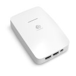 Punto de acceso inalámbrico EnGenius de 1200 Mbit/s en color blanco, con soporte para Energía sobre Ethernet (PoE). SKU: ECW215