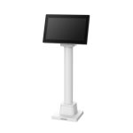 Pantalla de cliente Epson DM-D70 con conexión USB en color blanco. SKU: A61CH62101. Ideal para puntos de venta y movilidad profesional.