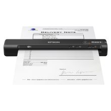 Vista del escáner portátil inalámbrico Epson WorkForce ES-60W con SKU B11B253401