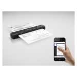 Vista del escáner portátil inalámbrico Epson WorkForce ES-60W con SKU B11B253401