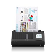 Epson ES-C380W escáner alimentado por hojas, resolución de 600 x 600 DPI, tamaño A4, color negro, SKU B11B269401