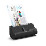 Escáner negro Epson ES-C320W con alimentador automático de hojas, resolución de 600 x 600 DPI en tamaño A4. SKU: B11B270401