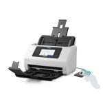 Escáner Epson WorkForce DS-800WN alimentado con hojas, resolución de 600 x 600 DPI, tamaño A4 en color Blanco, SKU B11B275401