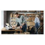 Escáner Epson WorkForce DS-800WN alimentado con hojas, resolución de 600 x 600 DPI, tamaño A4 en color Blanco, SKU B11B275401