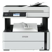 Impresora Epson EcoTank M3170 con inyección de tinta, resolución 1200 x 2400 DPI, velocidad 39 ppm y conectividad Wifi. SKU C11CG92403