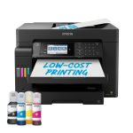 Impresora Epson EcoTank ET-16655 de inyección de tinta, formato A3, resolución de 4800 x 1200 DPI, 32 páginas por minuto, conectividad Wi-Fi. SKU: C11CH71411.