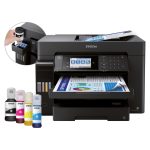 Impresora Epson EcoTank ET-16655 de inyección de tinta, formato A3, resolución de 4800 x 1200 DPI, 32 páginas por minuto, conectividad Wi-Fi. SKU: C11CH71411.