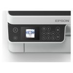 Impresora Epson EcoTank M2120 con tecnología de inyección de tinta, resolución de 1440 x 720 DPI, 32 ppm y conectividad Wi-Fi. SKU C11CJ18402.