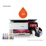 Impresora Epson EcoTank L8160 con inyección de tinta, resolución de 5760 x 1440 DPI, velocidad de 32 ppm y capacidad wifi, SKU C11CJ20402.