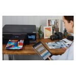 Impresora multifunción Epson EcoTank ET-8550 a color con sistema de tanques de tinta, SKU C11CJ21401. Alta calidad de impresión y eficiencia en el uso de tinta.