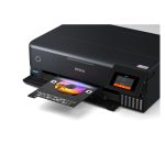 Impresora Epson EcoTank L8180 de inyección de tinta, tamaño A3+, resolución de 5760 x 1440 DPI, velocidad de 32 ppm y conectividad WiFi. SKU: C11CJ21402