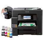 Imagen de la Epson EcoTank ET-5850, una impresora multifuncional que utiliza tanque de tinta, SKU C11CJ29401