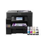 Imagen de la Epson EcoTank ET-5850, una impresora multifuncional que utiliza tanque de tinta, SKU C11CJ29401
