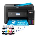 Impresora multifunción Epson EcoTank ET-3850 A4 con depósito de tinta y conexión Wi-Fi, SKU C11CJ61402