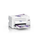 Vista de la impresora Epson EcoTank L6276, una impresora multifunción de inyección de tinta con resolución de 4800 x 1200 DPI, velocidad de 33 ppm y conectividad Wifi. SKU: C11CJ61406.