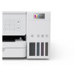 Vista de la impresora Epson EcoTank L6276, una impresora multifunción de inyección de tinta con resolución de 4800 x 1200 DPI, velocidad de 33 ppm y conectividad Wifi. SKU: C11CJ61406.