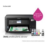 Impresora Epson EcoTank L6260 de inyección de tinta A4, resolución de 4800 x 1200 DPI, velocidad de 33 ppm y conectividad Wi-Fi
