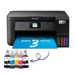 Impresora multifunción Epson EcoTank modelo ET-2850 con depósito de tinta y conexión Wi-Fi, SKU C11CJ63405