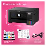 Impresora multifunción Epson EcoTank modelo ET-2850 con depósito de tinta y conexión Wi-Fi, SKU C11CJ63405