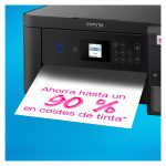 Impresora multifunción Epson EcoTank modelo ET-2850 con depósito de tinta y conexión Wi-Fi, SKU C11CJ63405