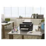 Impresora Epson EcoTank L4260, inyección de tinta, resolución 5760 x 1440 DPI, velocidad 33 ppm, conexión Wifi. SKU: C11CJ63409